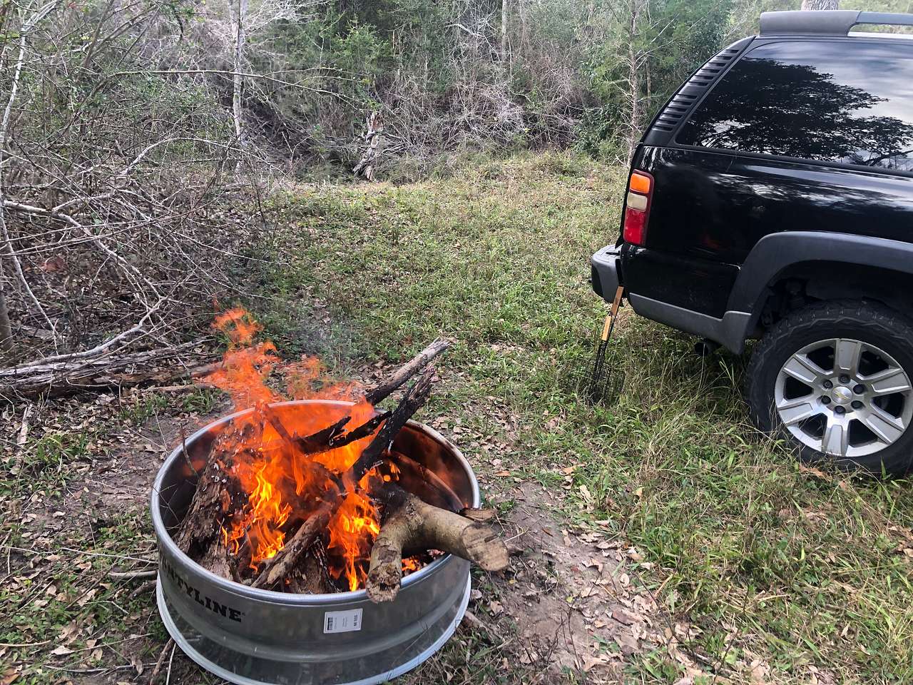 Right by the creek. 