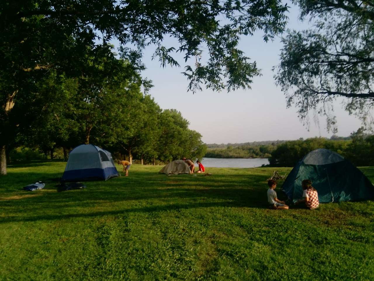 Camping at pecan Site 1