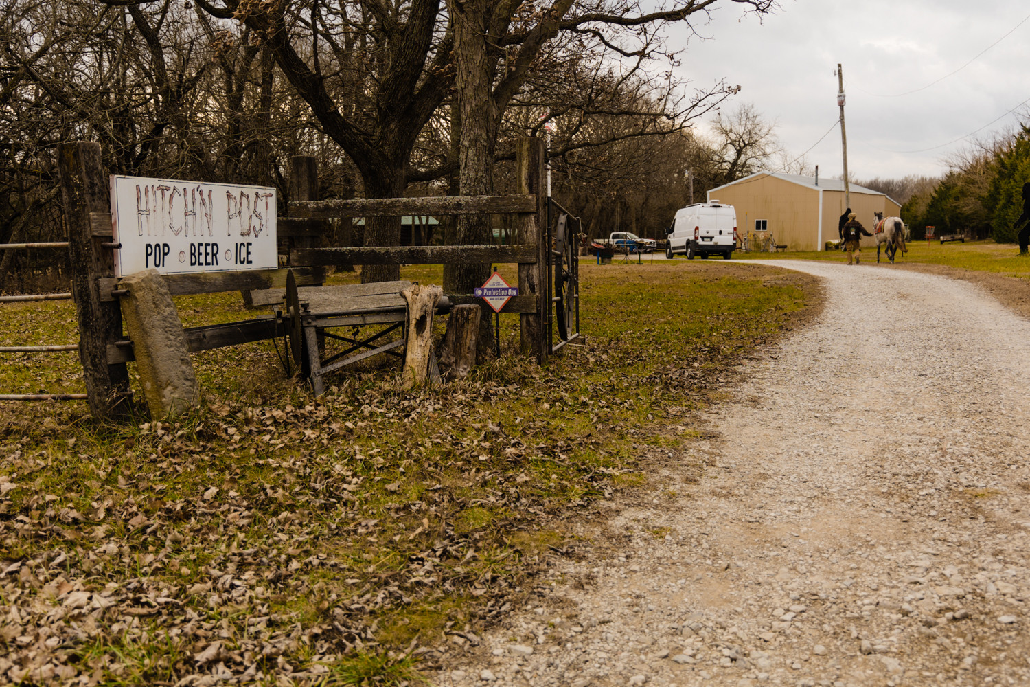 Upon arriving you want to pull into the driveway with the sign and the host will meet you and take you to your site!