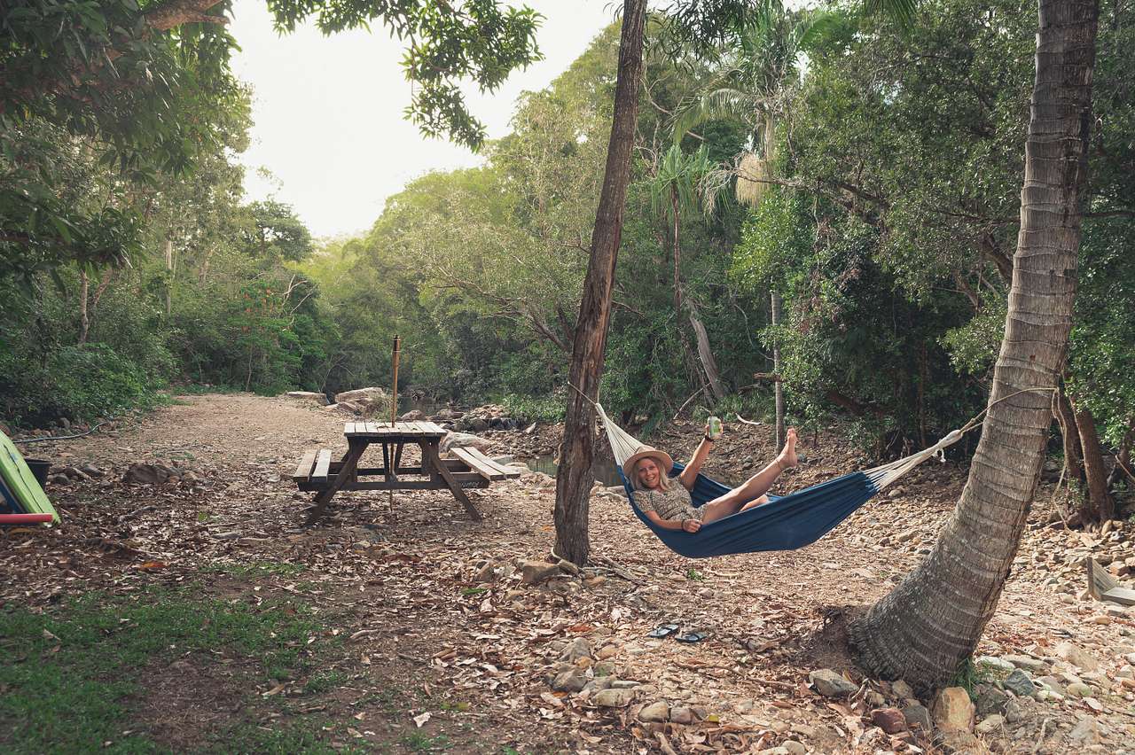 we put our hammock up to chill