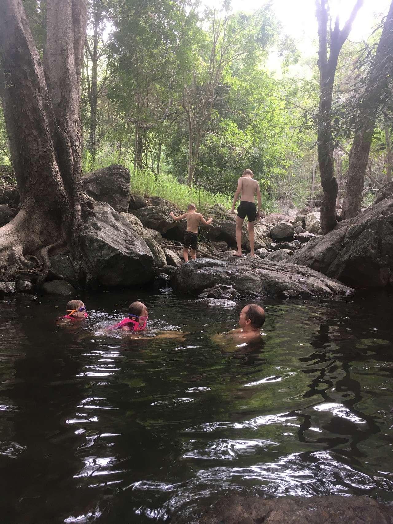 The main swimming hole.