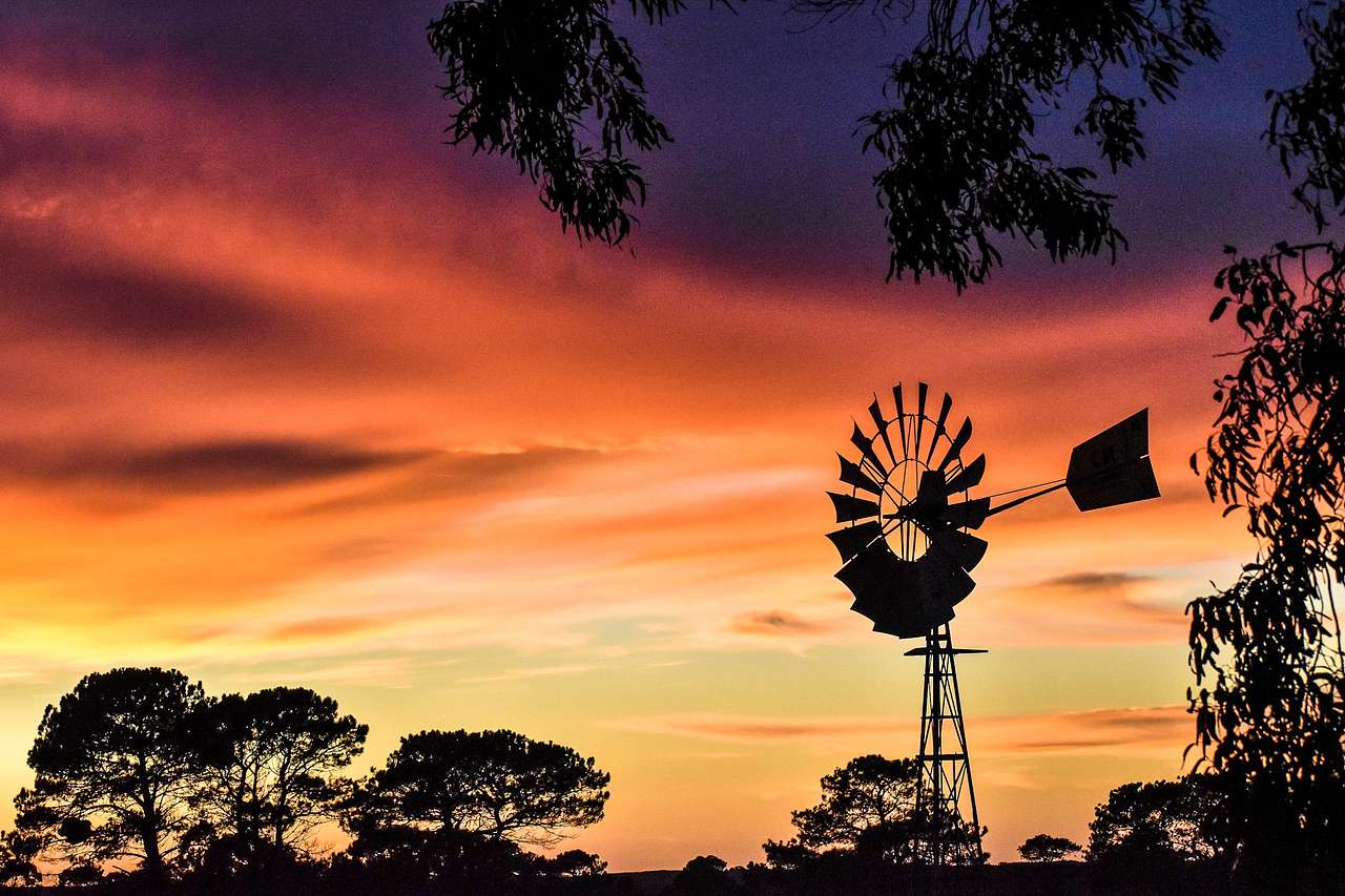 Sunrise on the farm