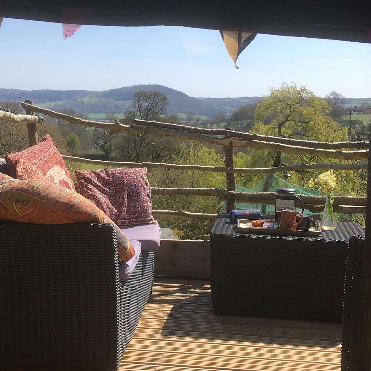 Buzzard yurt terrace 