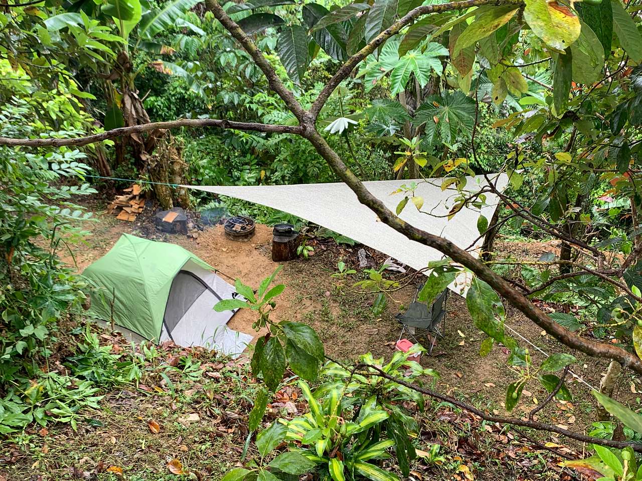 Only the space. This is an example with tent.
