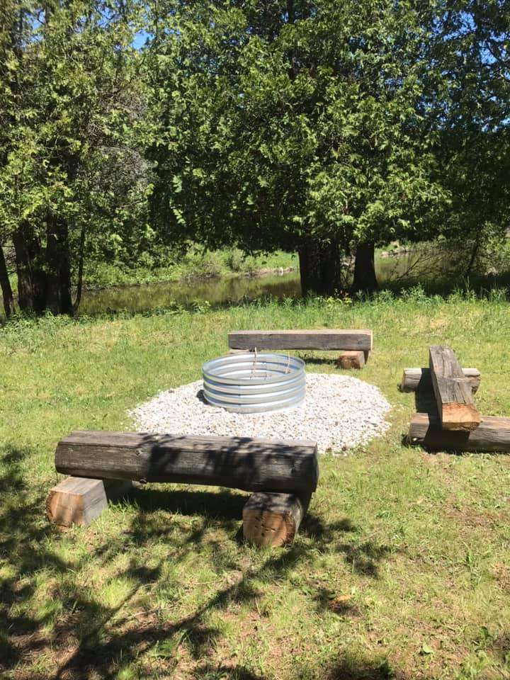 The fire pit. 