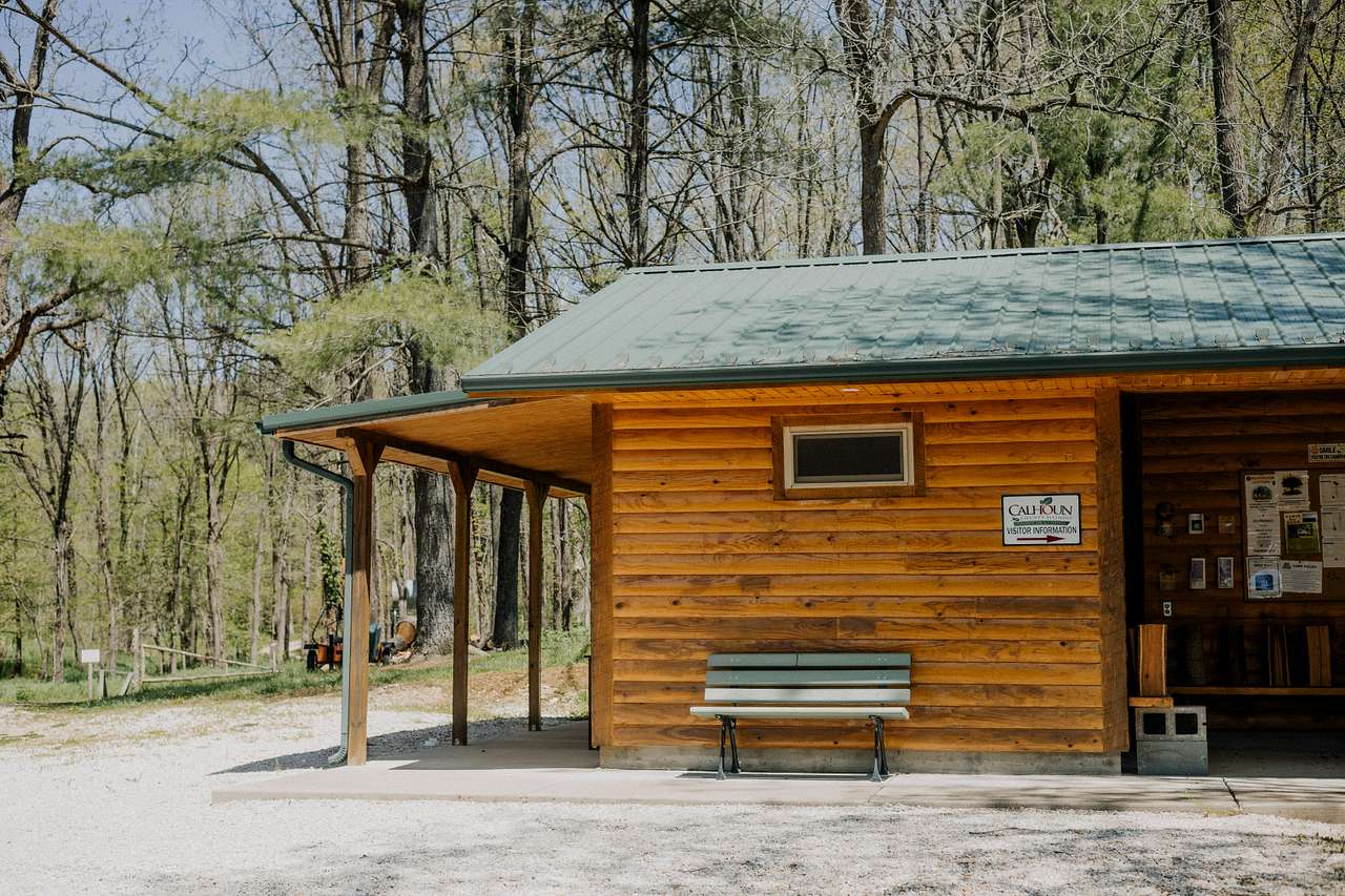 Info Center at parking lot