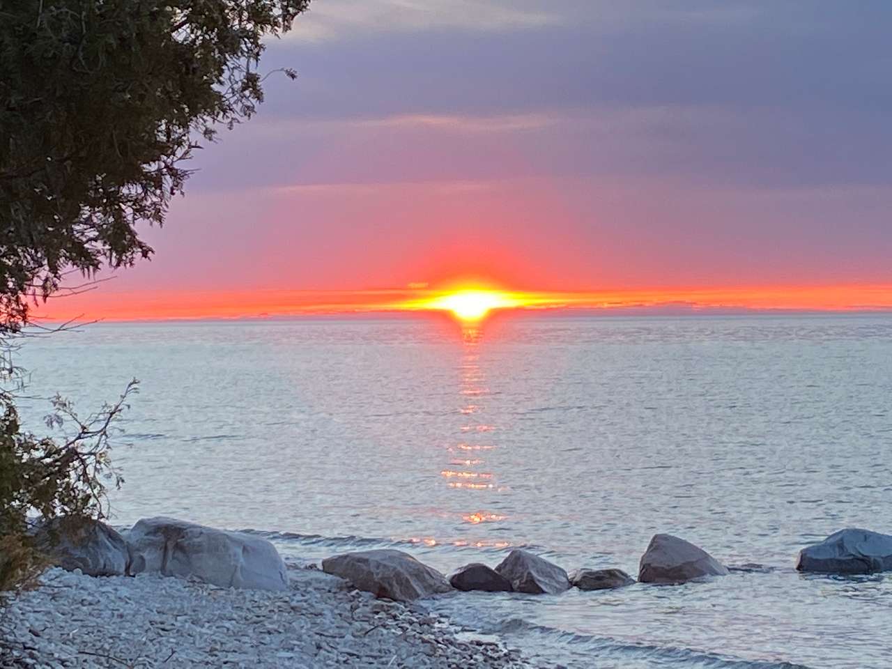 Mackinaw Straits sunset