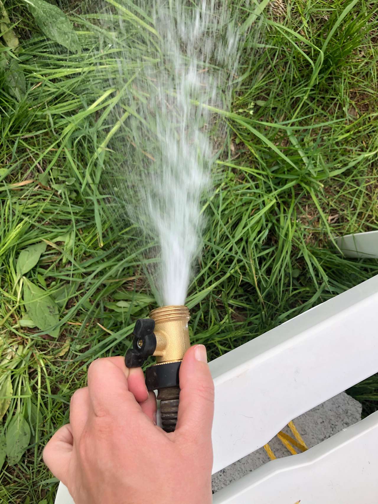 Water lever opened.