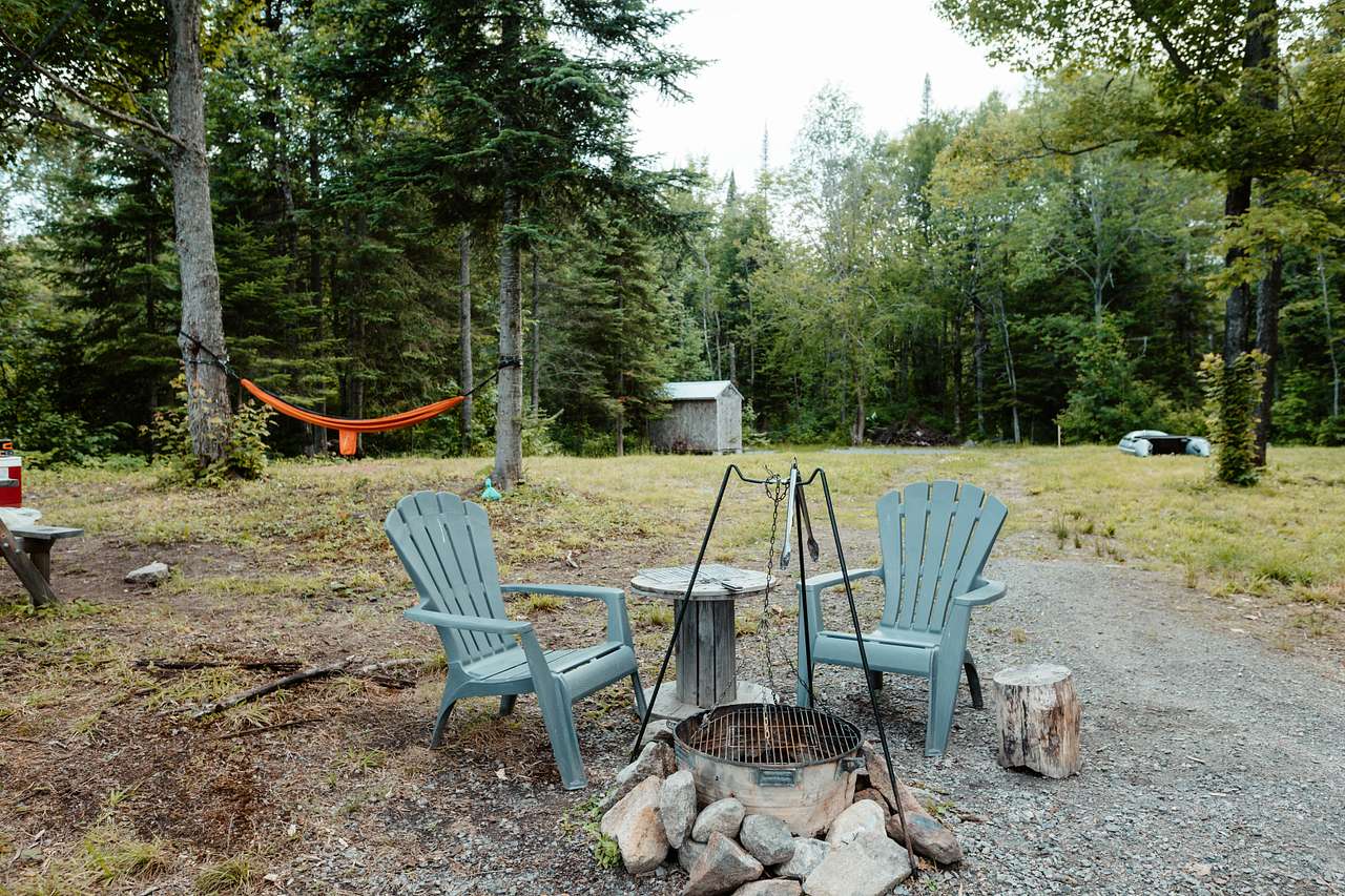 Convenient fire pit setup