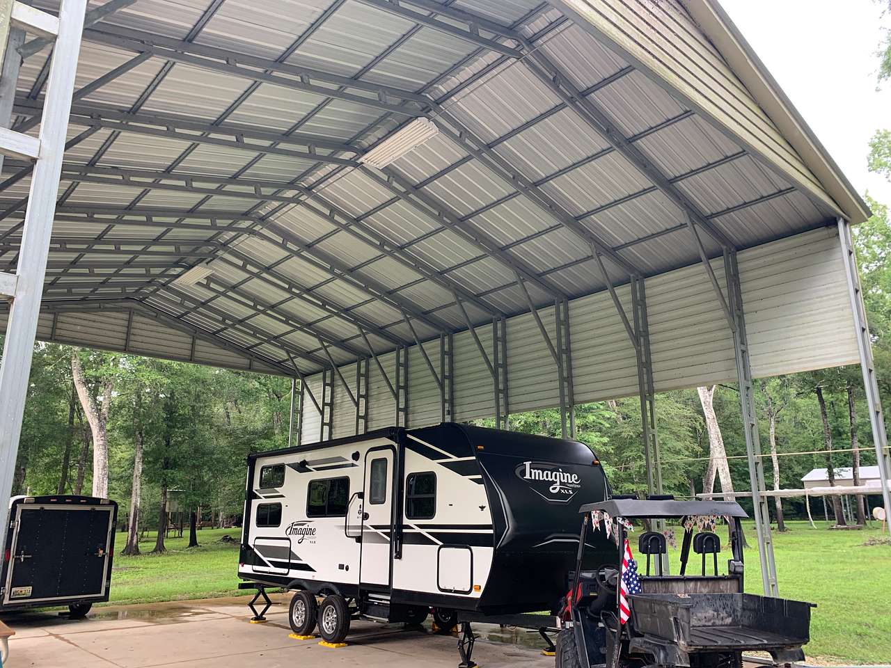 RV spot #1  with a 21' travel trailer