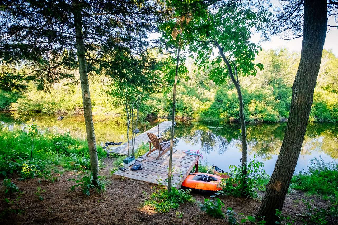 Dock next to camp