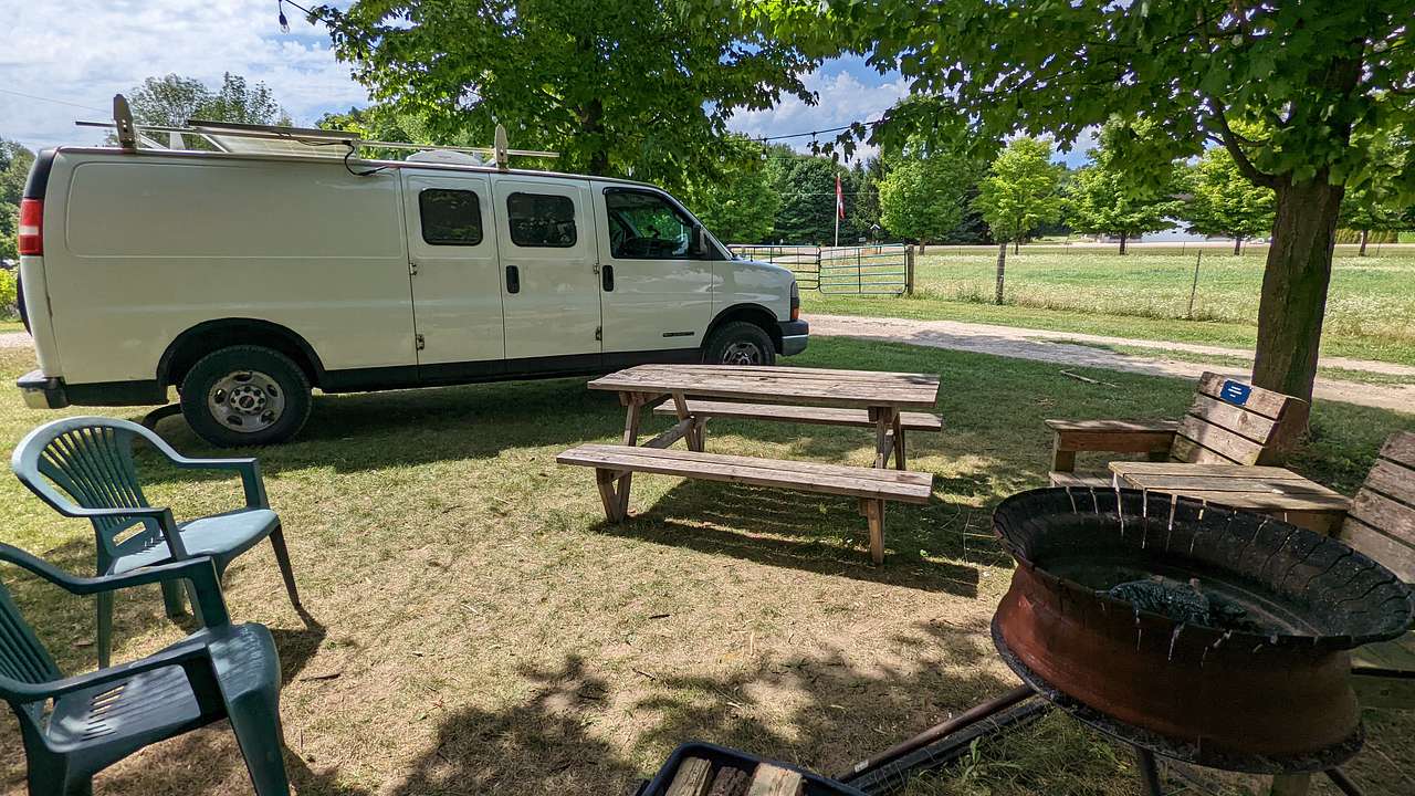 Our Campsite during the day.