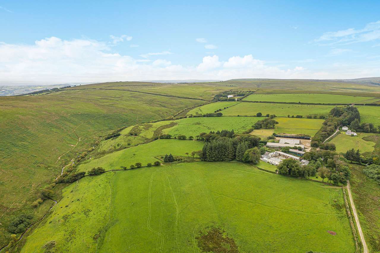 Birds eye view of the farm