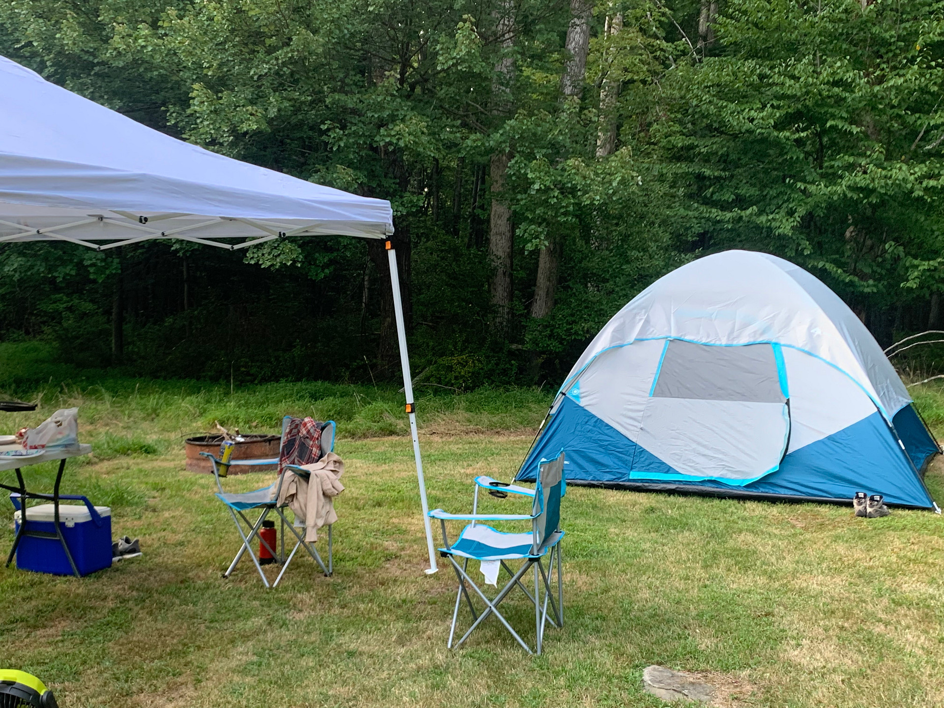 Forest or field camping