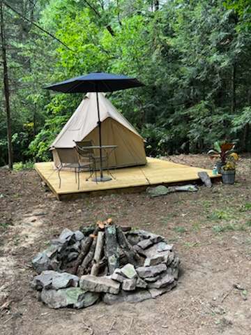 2 Person Bell Tent Campsite under the Pines