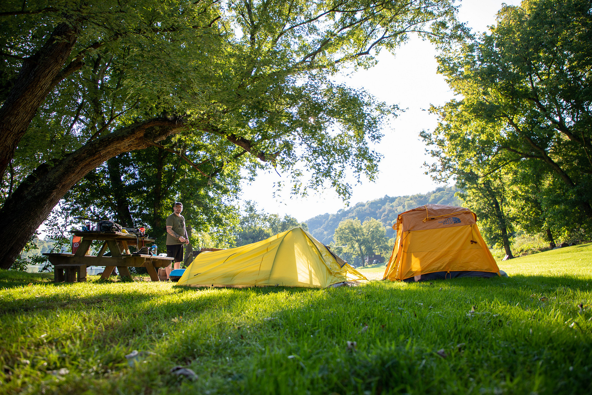 There is room for plenty of tents. 
