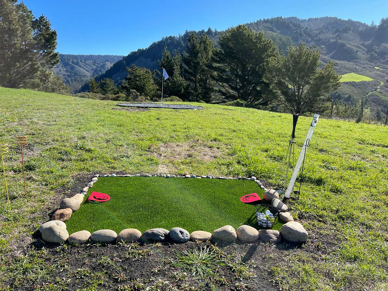 A view from the first "tee box."