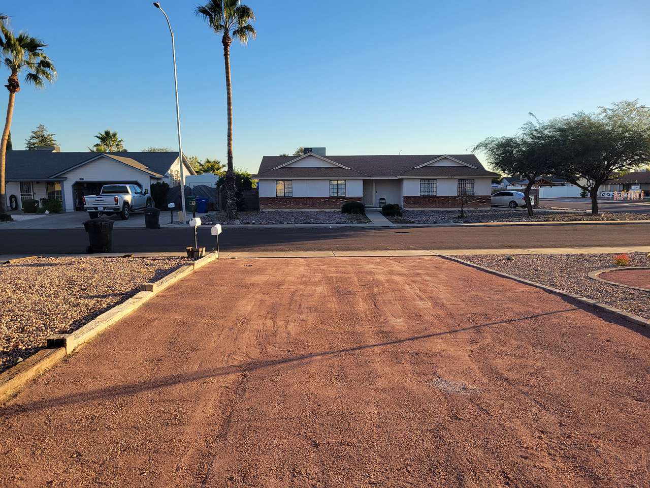 View from RV gates to street