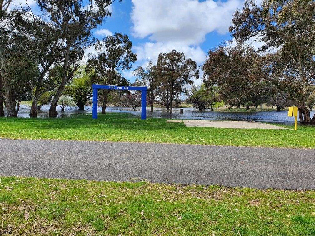 Camp overlooking the billabong
