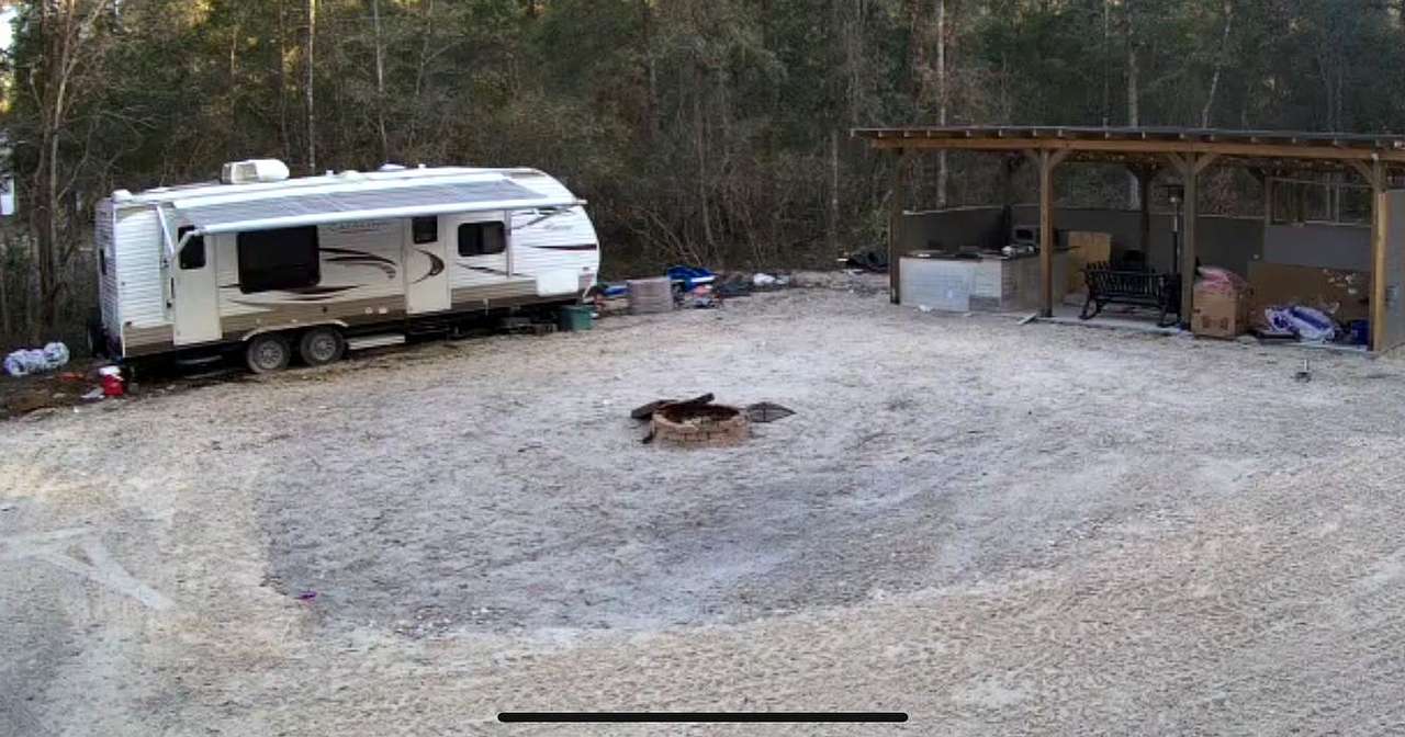 Campfire in the middle 