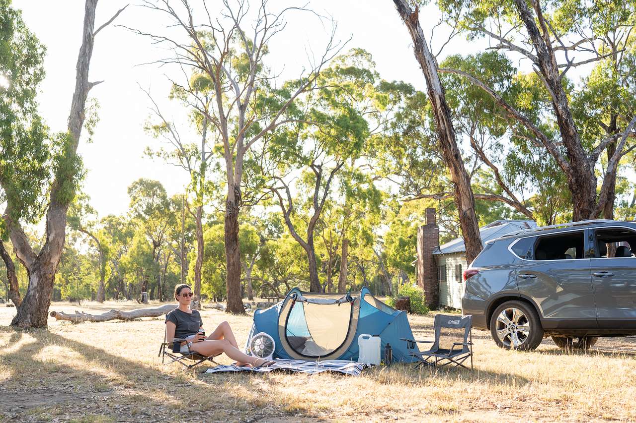Tent camping