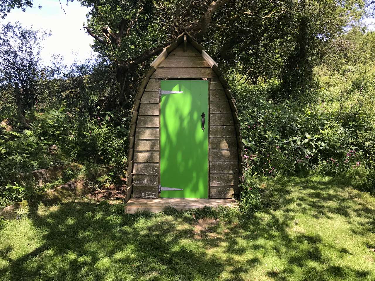 Compost toilet beside the Ash Field Yurt.