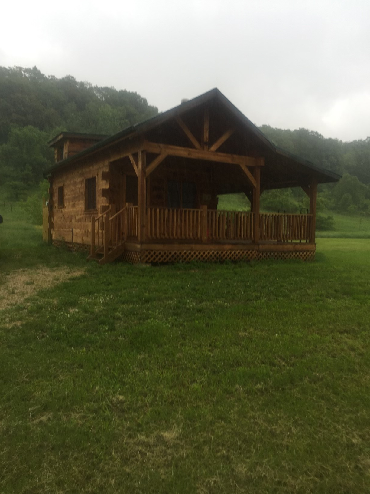 Amish built cabin 
