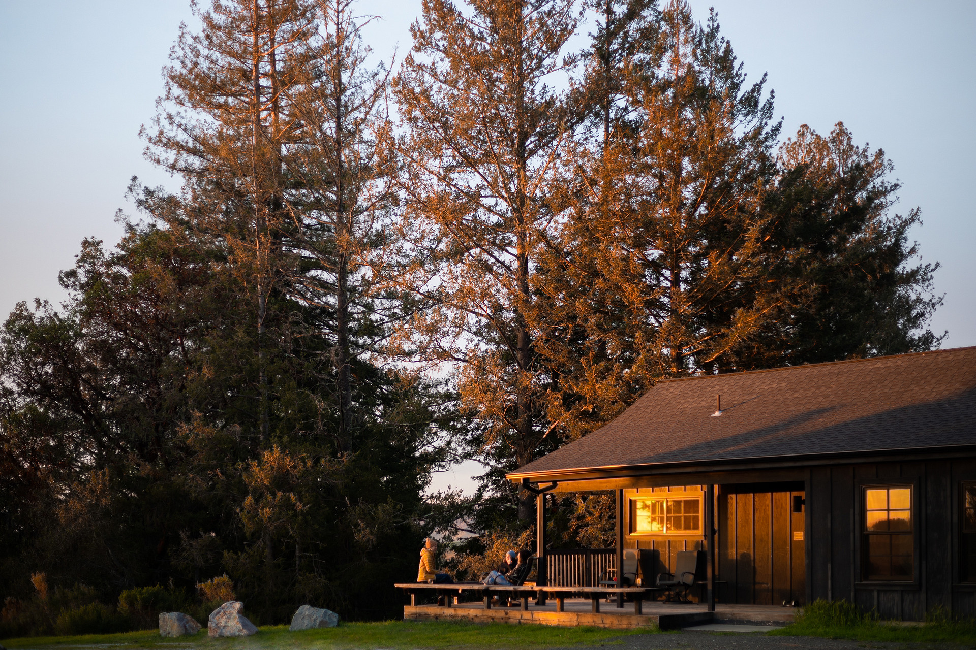 Front view of the cabin