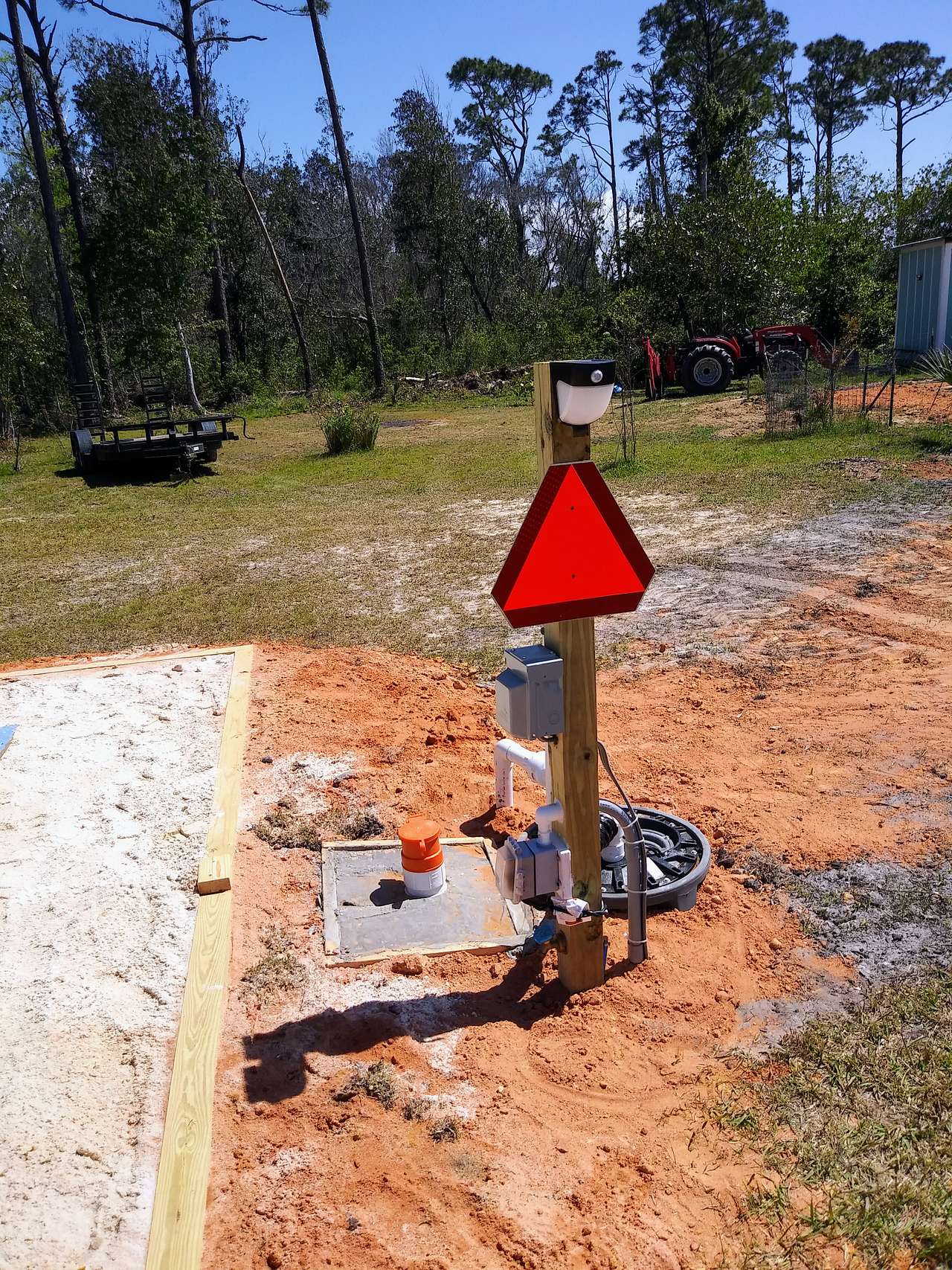 St Joe Beach with outdoor shower and concrete pad