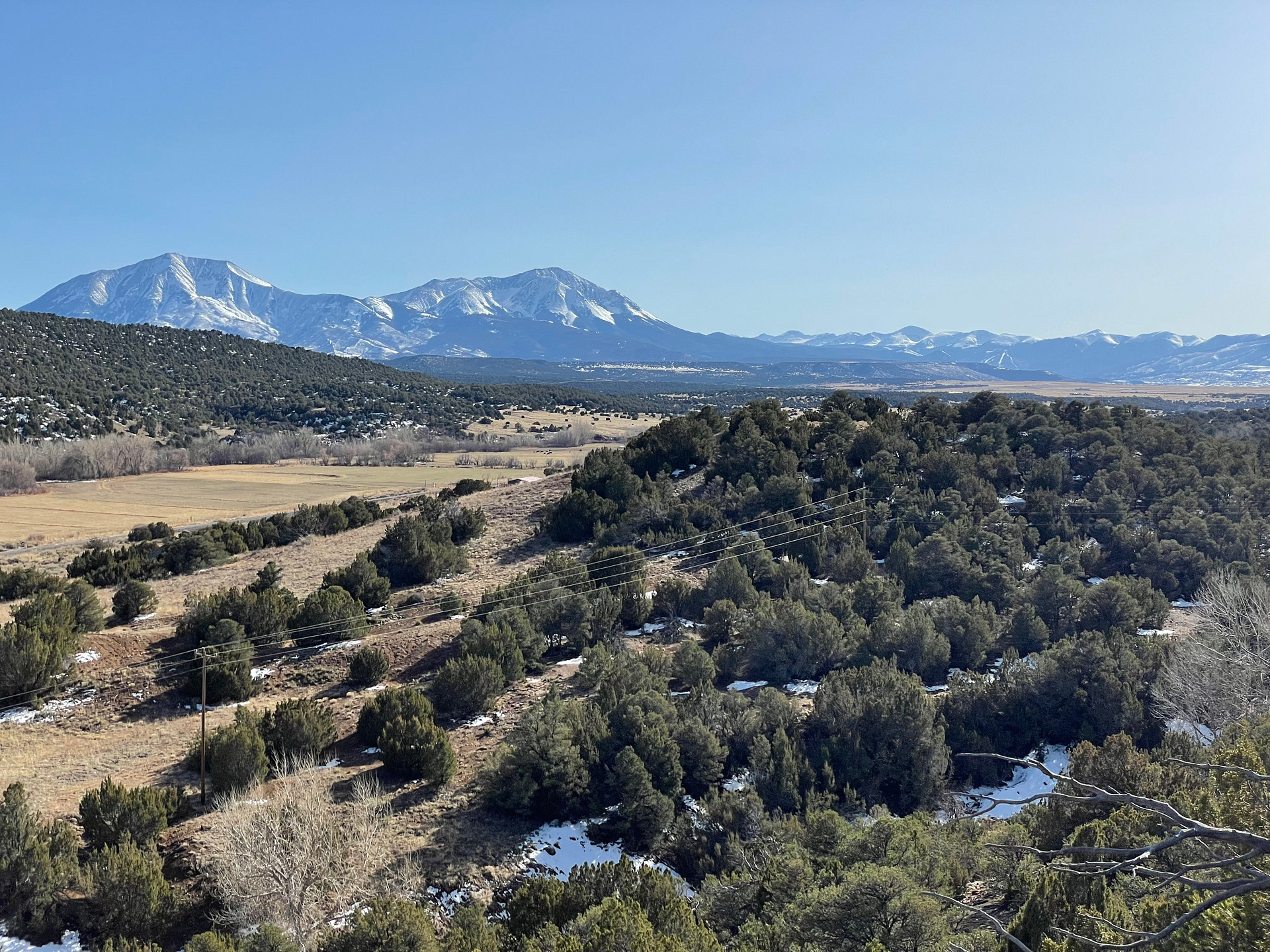 Expansive views from the top of the property