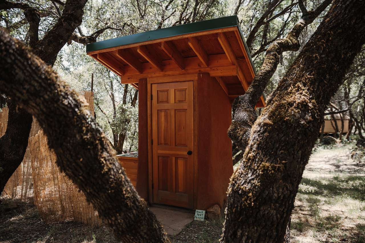 Outdoor bathroom