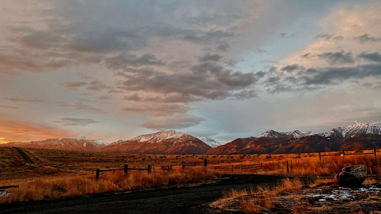 Fall sunrise views from the property 