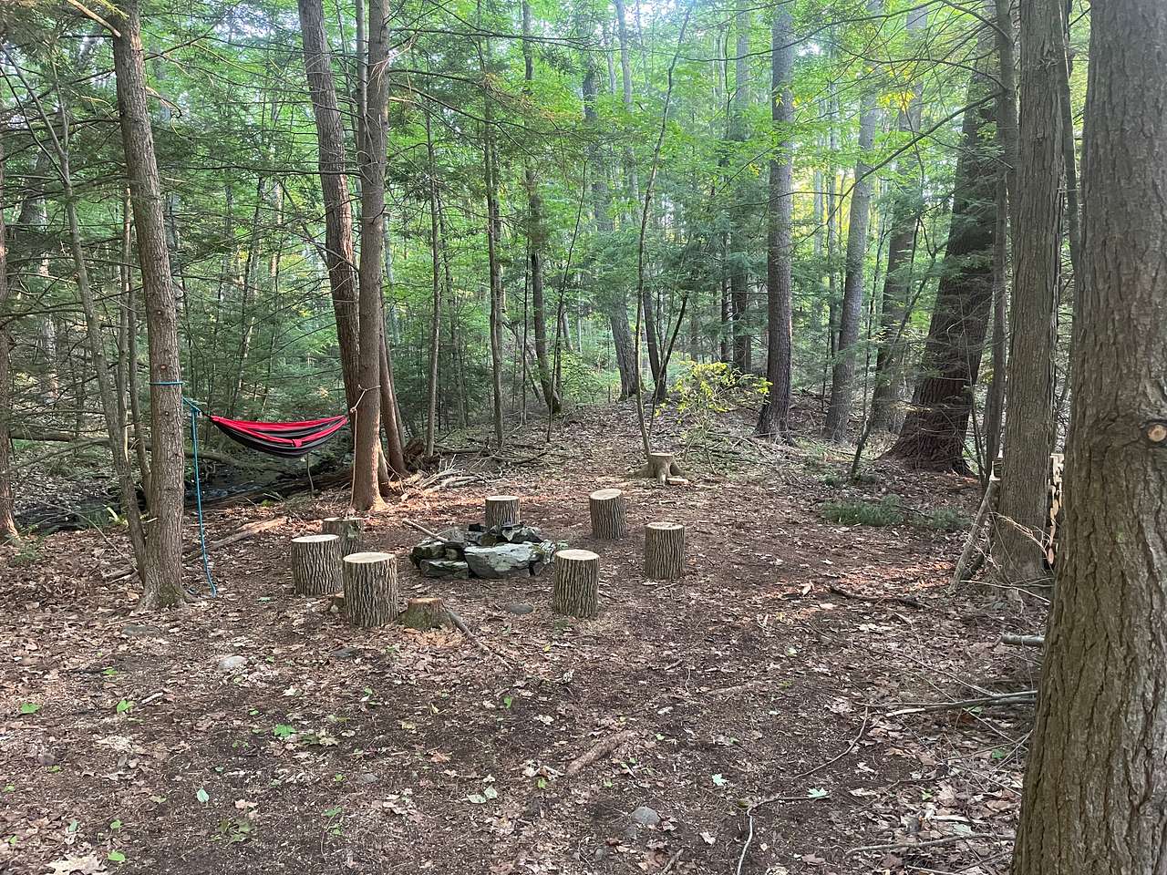 Streamside Camping in Leverett!