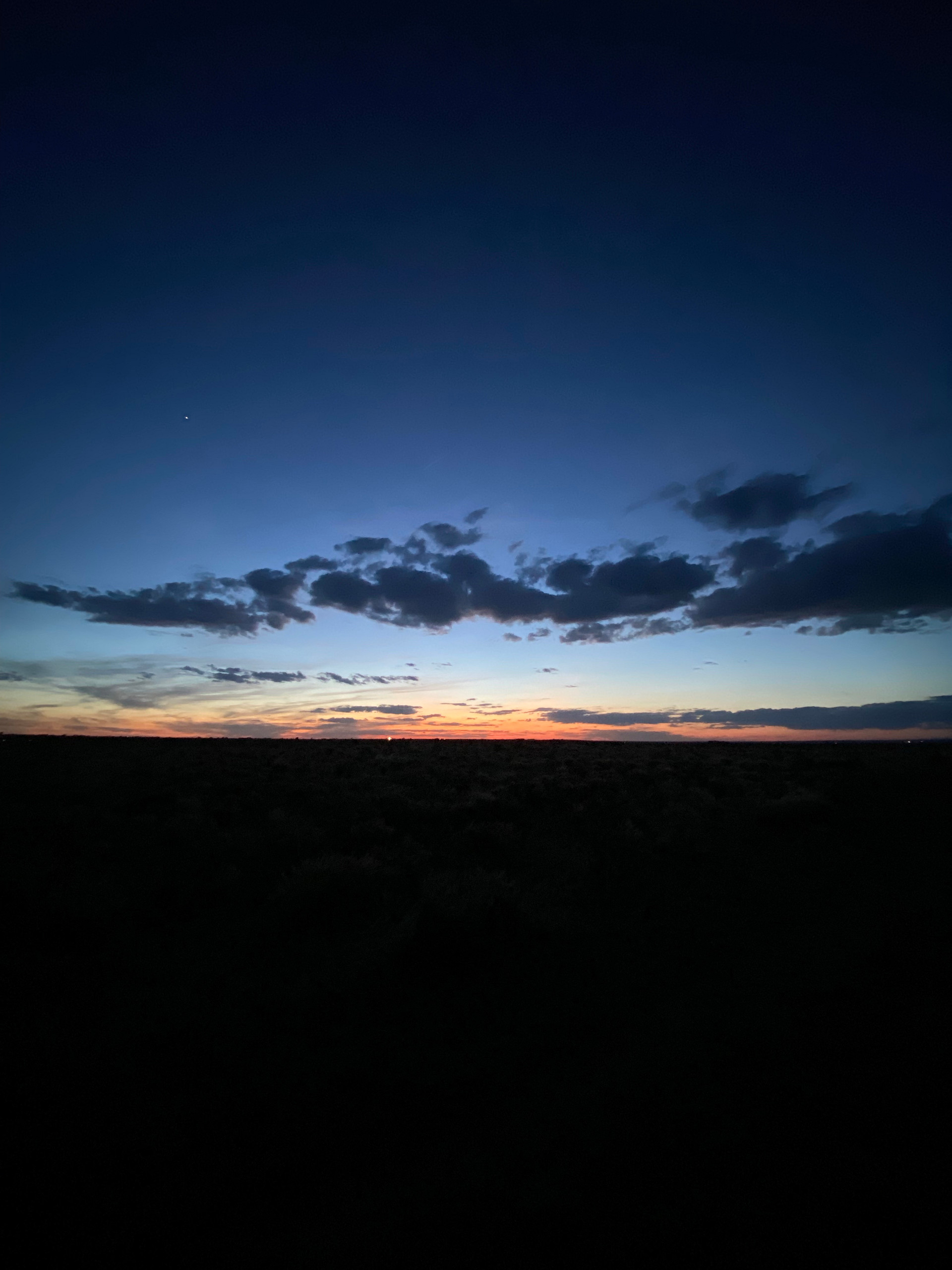 Sunset at camp.