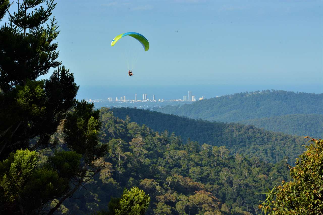 Relax on the beautiful deck overlooking Gold Coast hinterland and to the Pacific Ocean