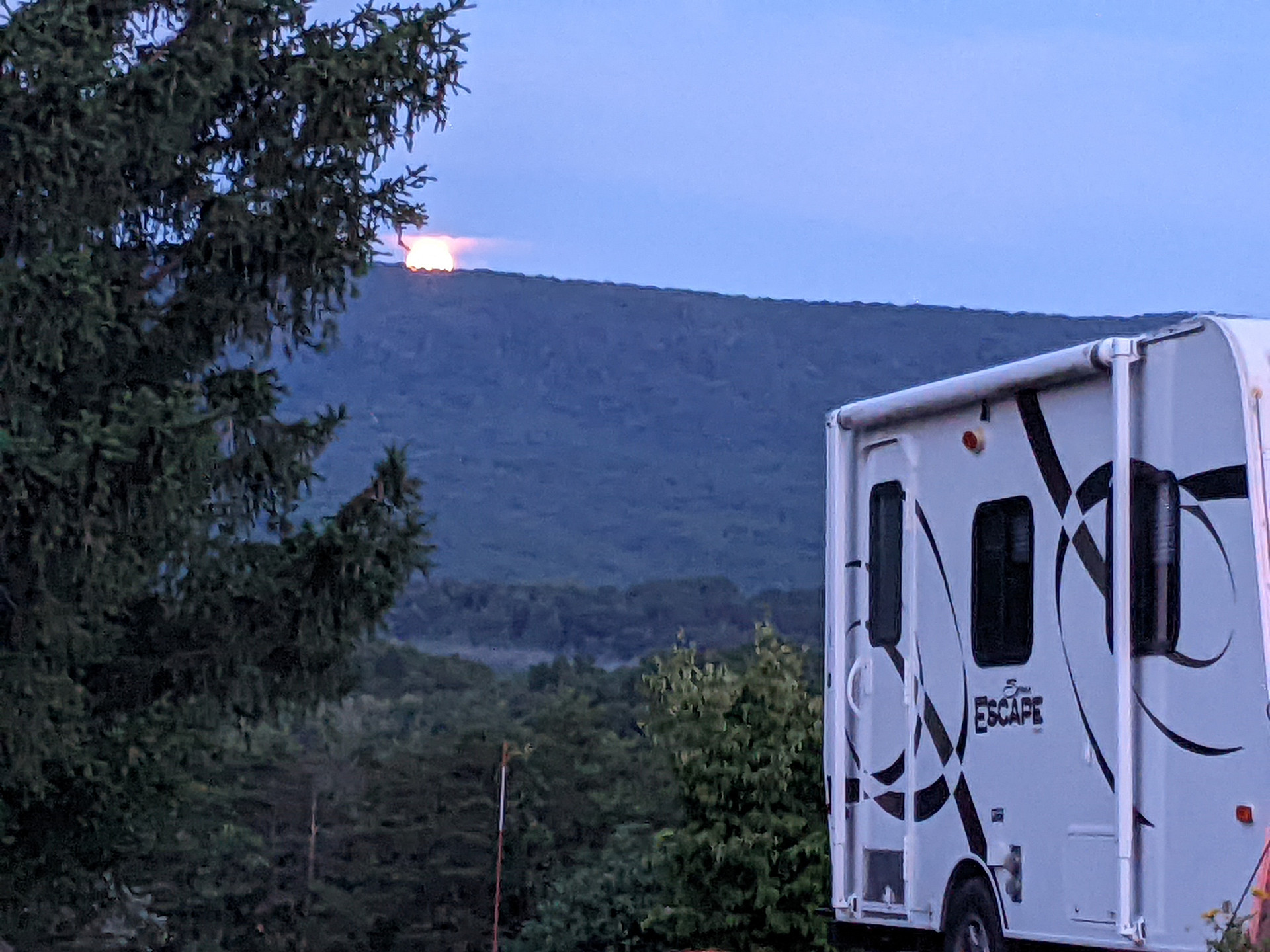 beautiful moonrise