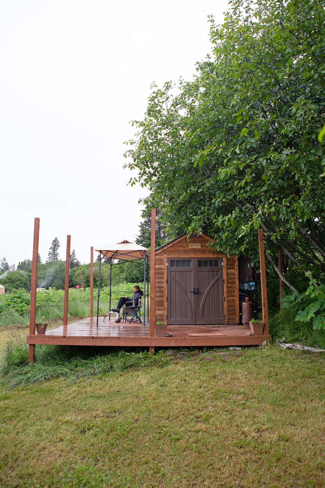Man Cave and deck. 