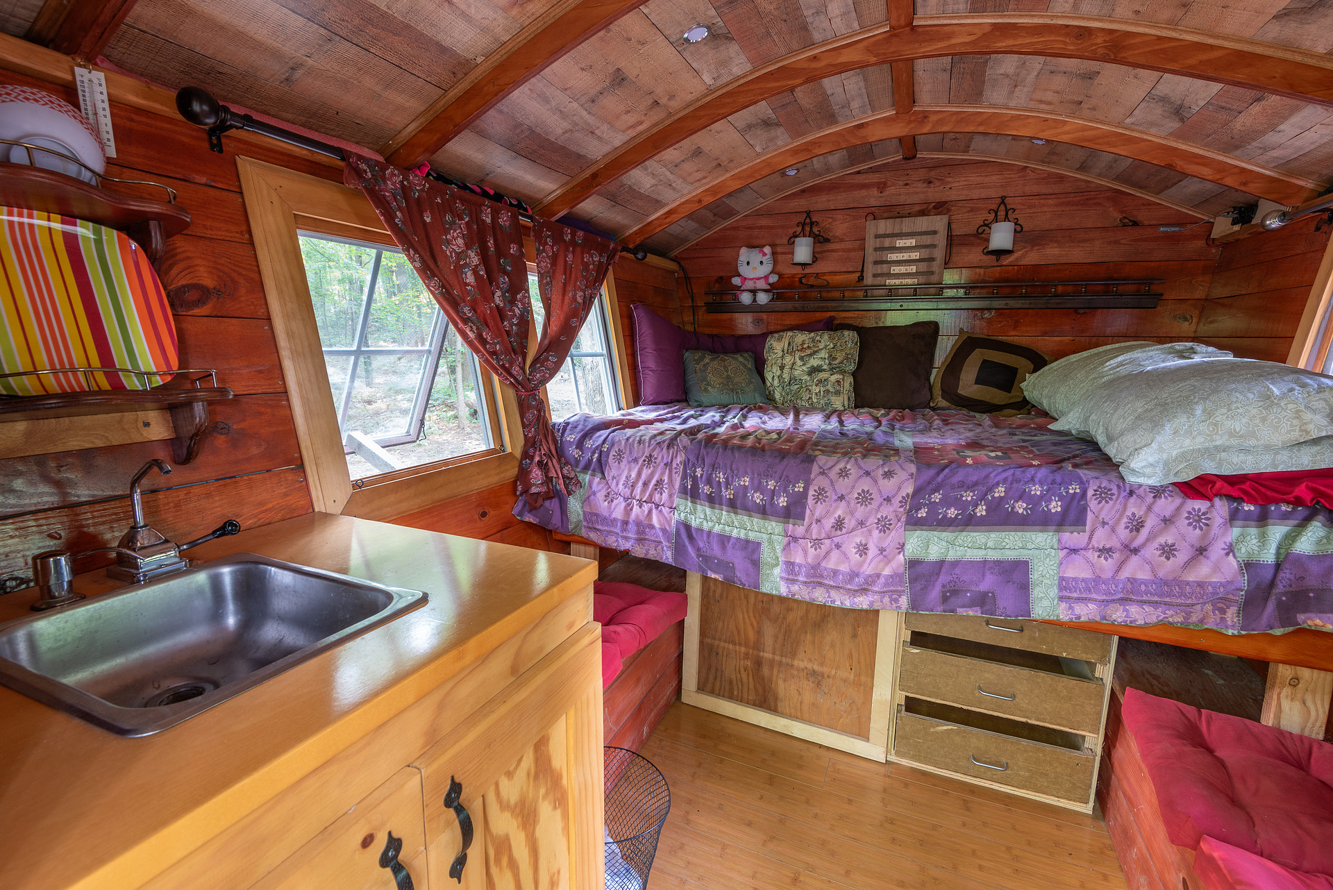 Inside the future glamping site!