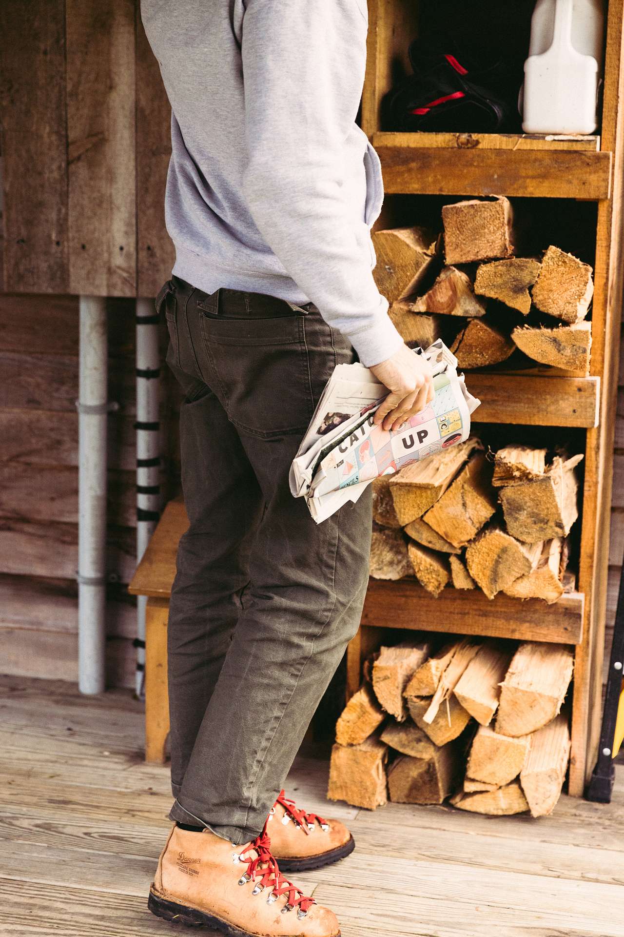 Full stack of firewood