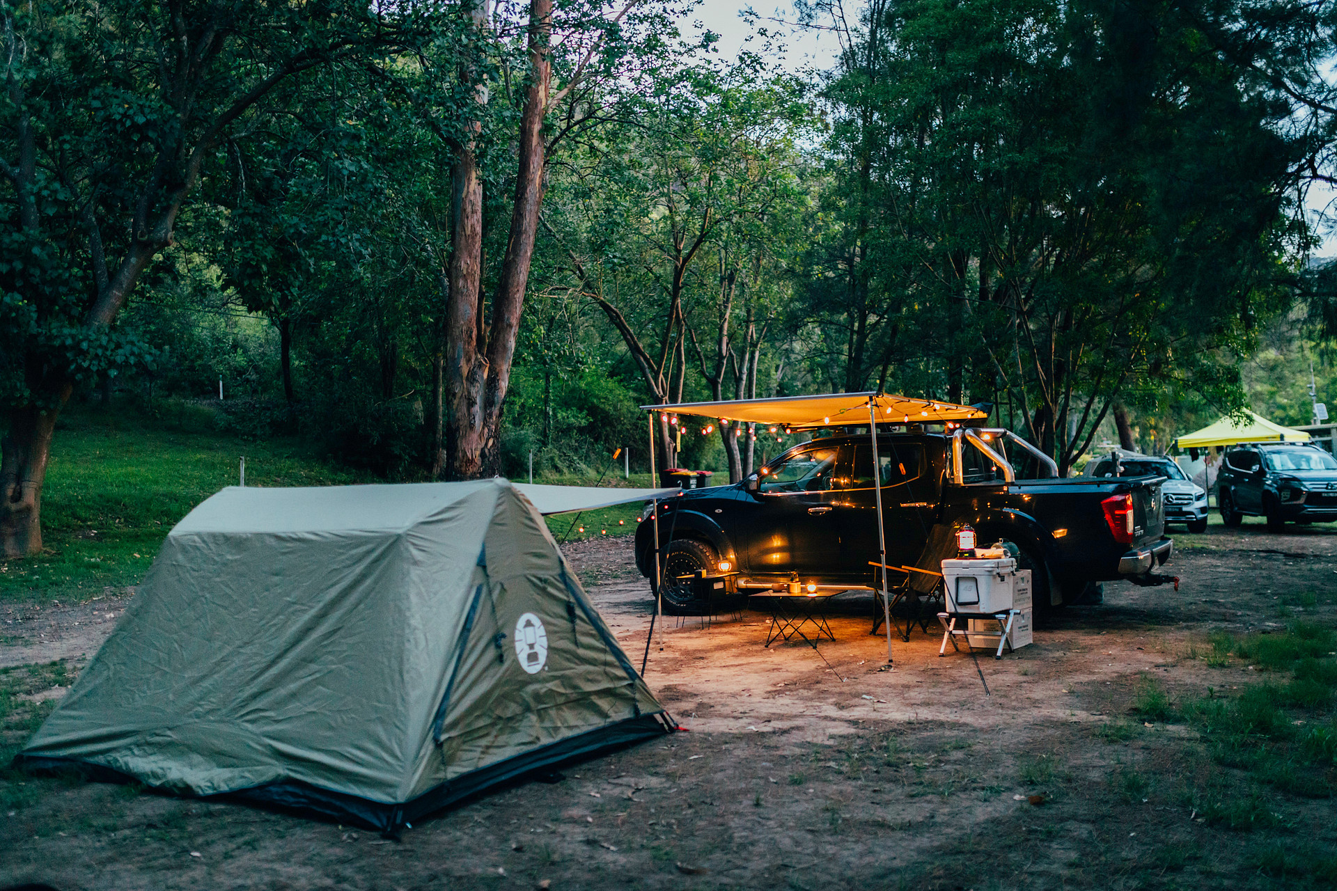 Camp is setup for the night