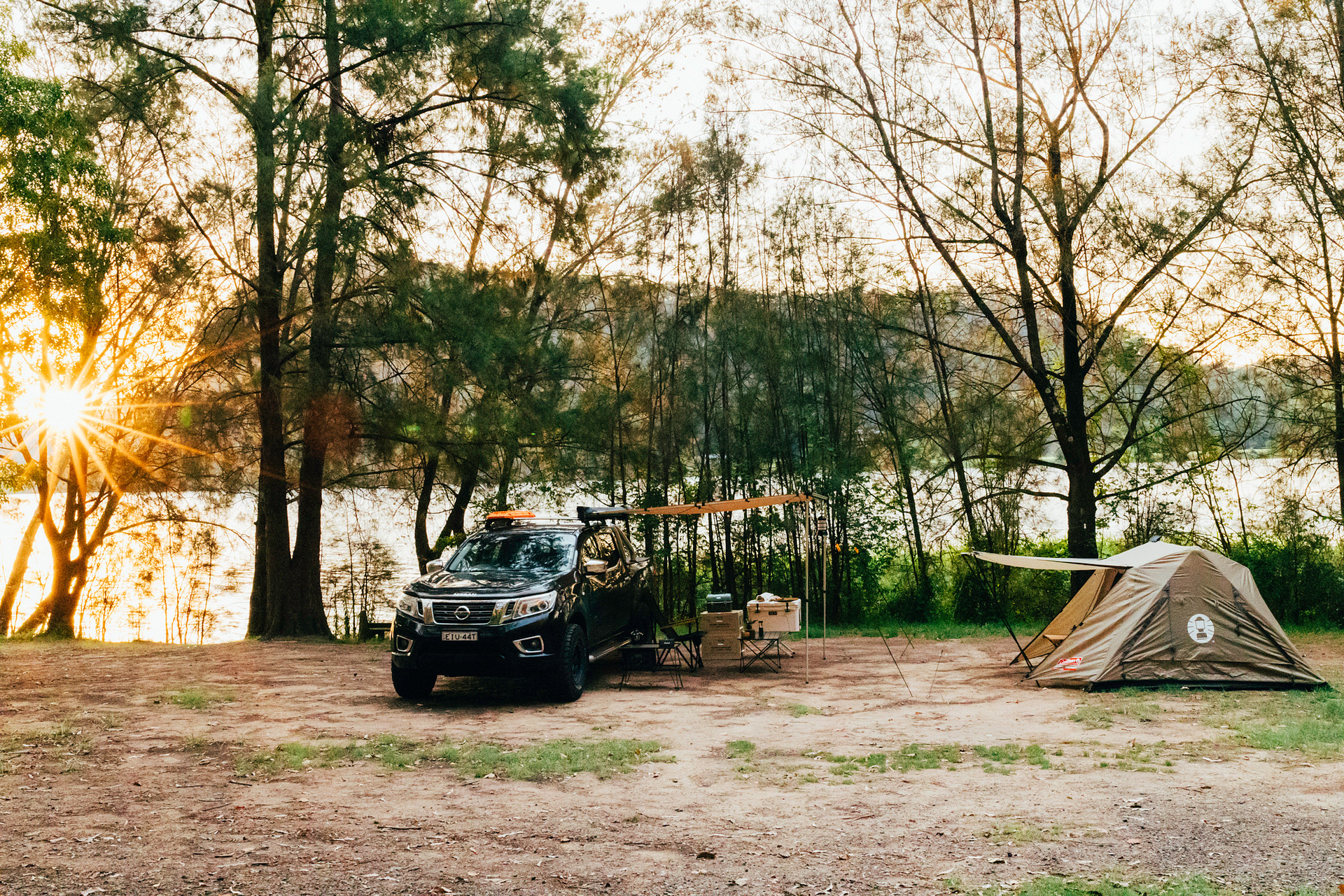 Sunset in the campground