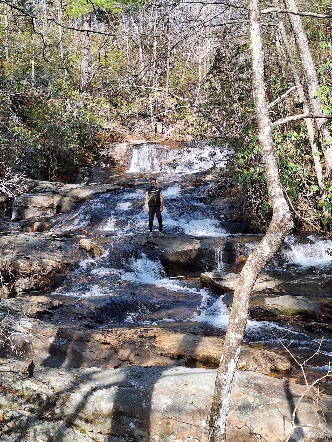Just below the campground 