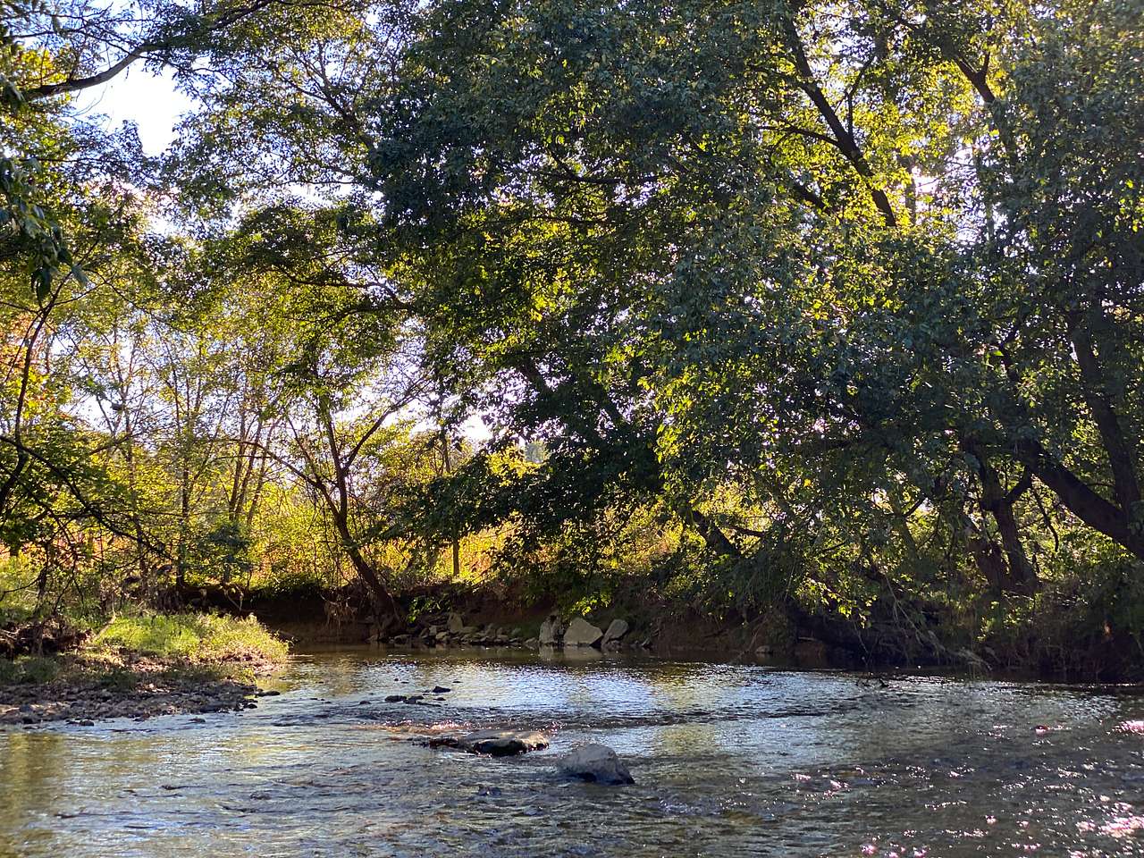 The trout stocked Conowingo Creek is perfect for fishing, wading or plopping a chair down into to escape the summer heat. 
