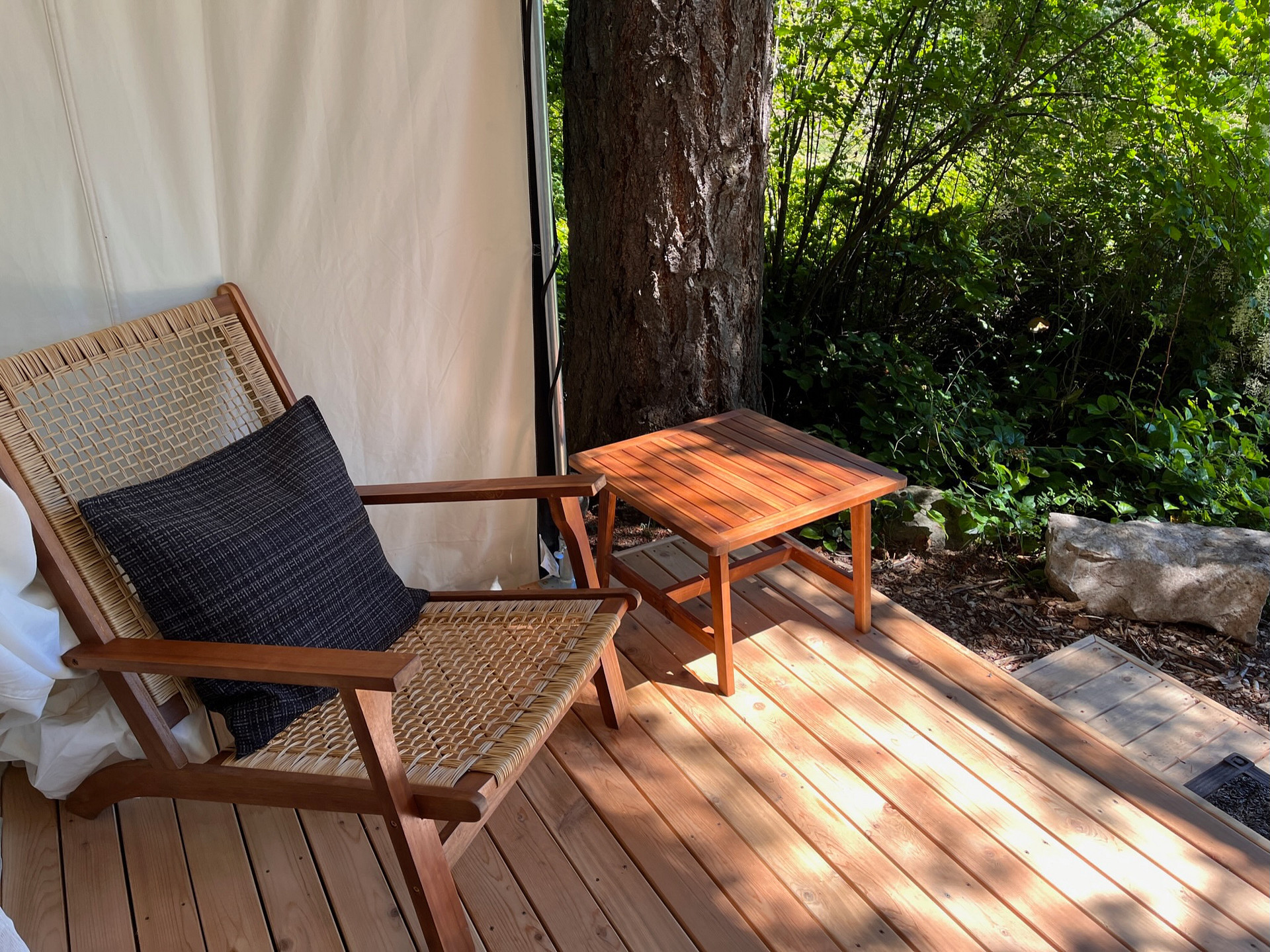 Serene Camping  on Lopez Island at Lopez Farm Cottages & Tent Camping