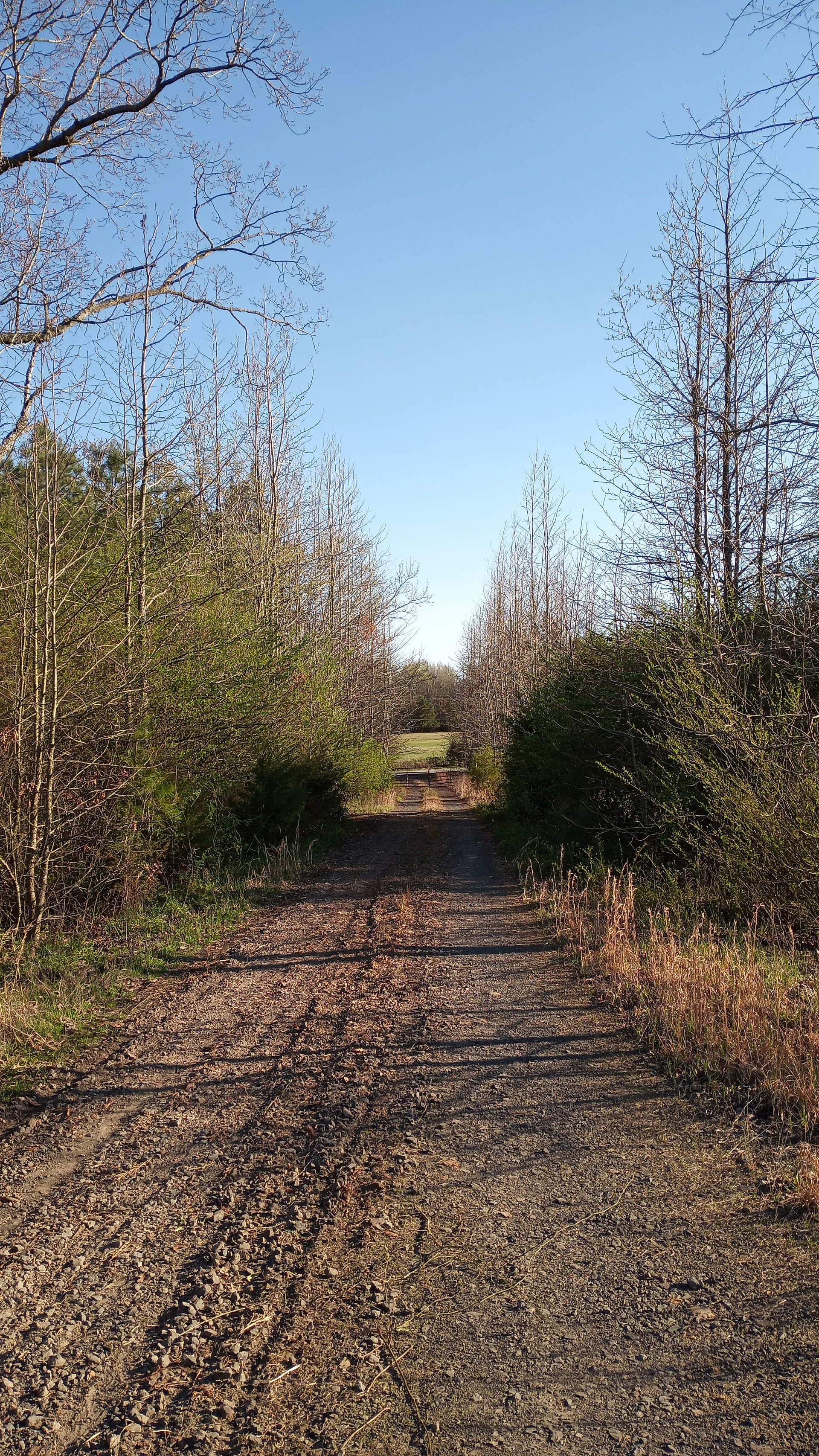 Entrance looking toward the highway.