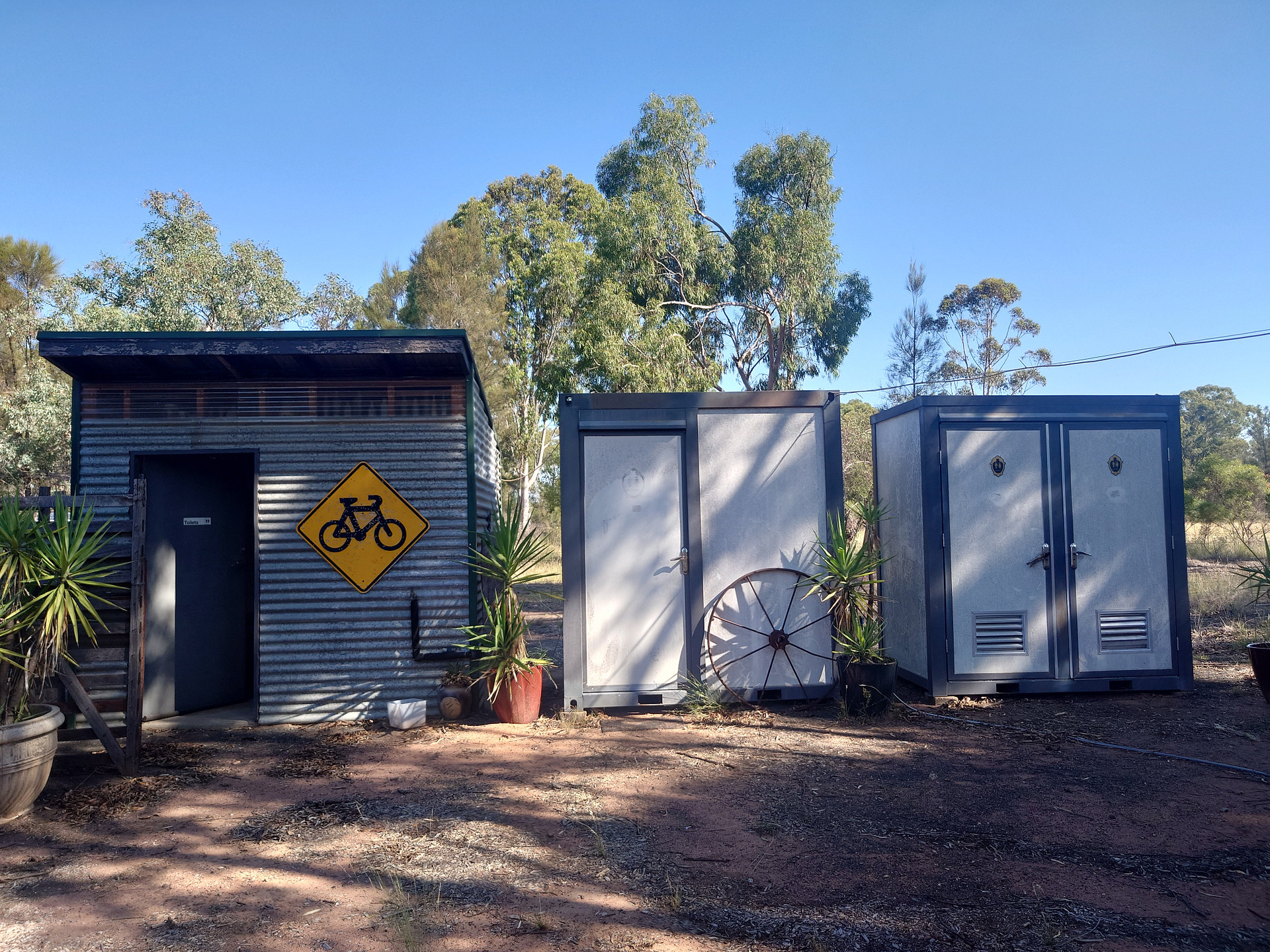 Shower and toilets