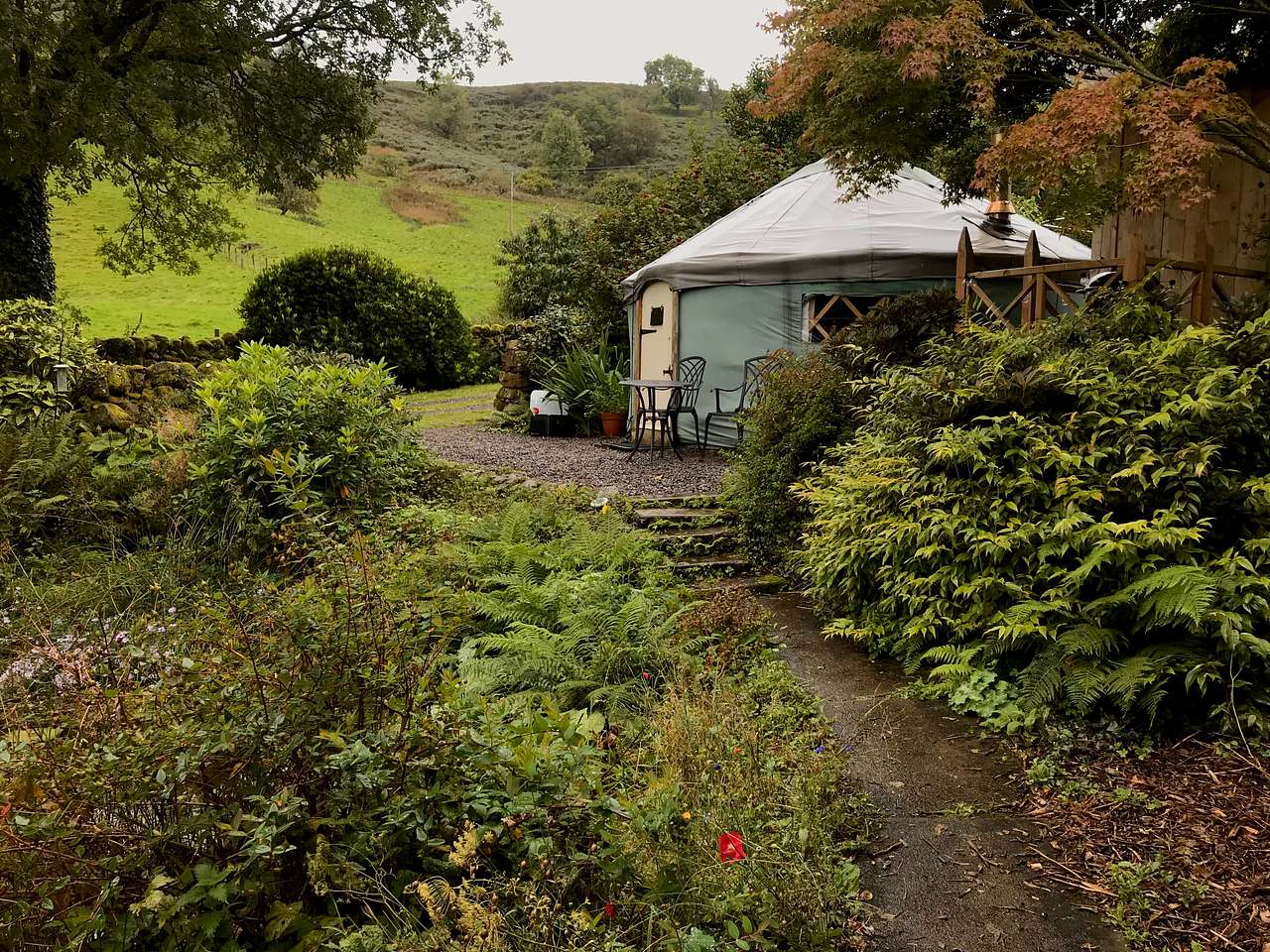 Garden Yurt in a hidden glen
