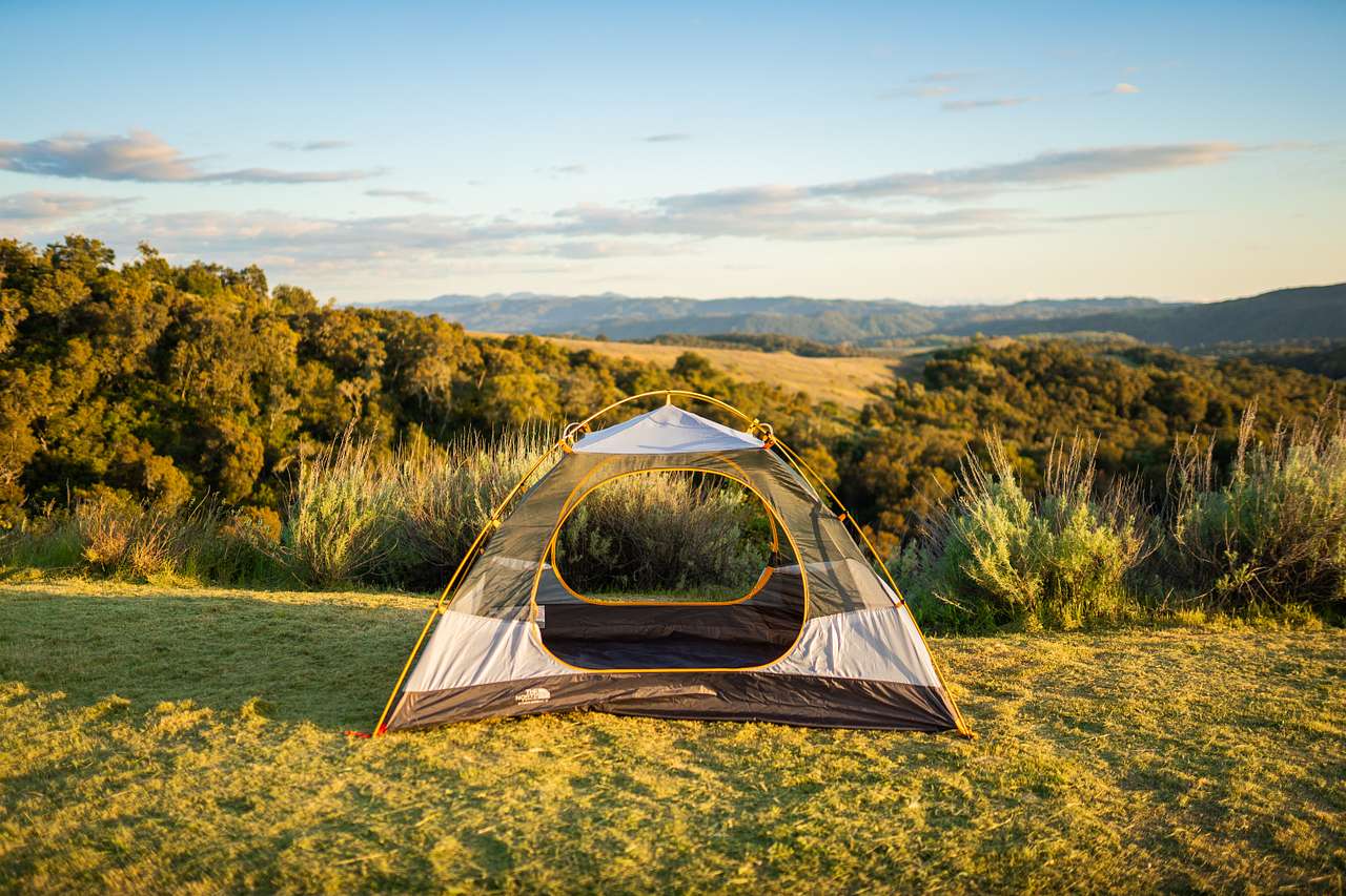 Camp at the top of the hill for the best sunset/sunrise views and stargazing