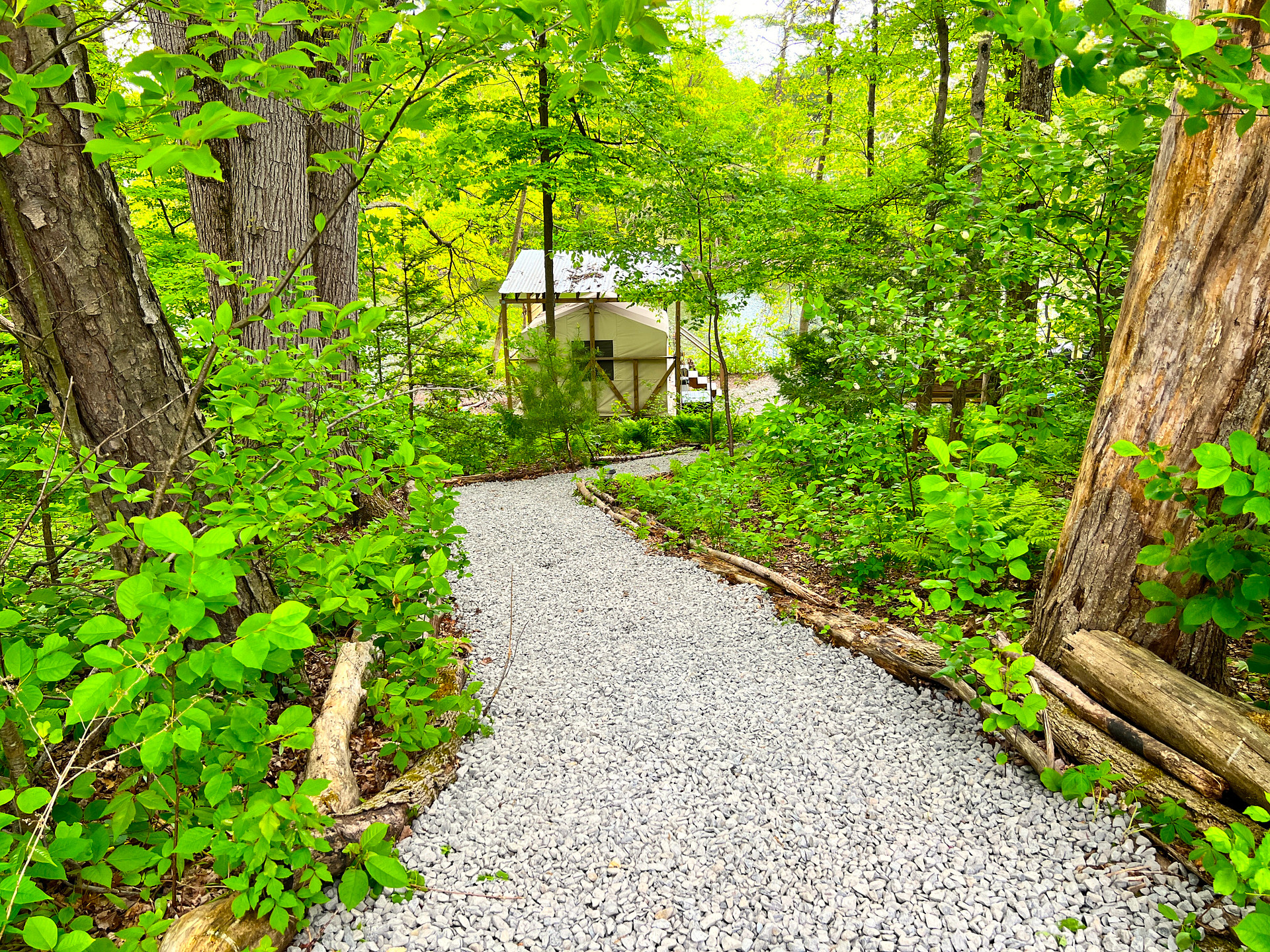 Private Waterfront Camping Oasis