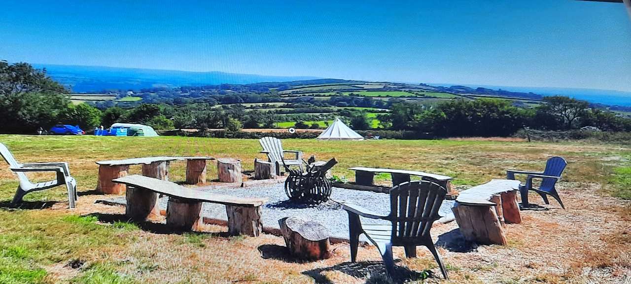 Communal fire pit Kit Hill Summit Camping - Free Wood YAY